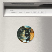 Zwei gegenüberliegende Katze Magnet (In Situ (Geschirrspüler))