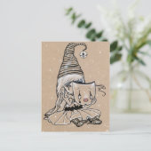 Zwei gegenüberliegende kleine Pierrot Clown-Halbpe Postkarte (Stehend Vorderseite)