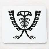 Zwei gehackter Schwarzer Adler Mousepad (Vorne)