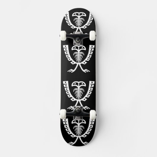 Zwei gehackter Weißadler Skateboard (Vorderseite)