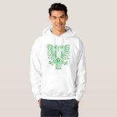 Zwei gehärtete Adler - grüne Gras Hoodie (Vorne ganz)