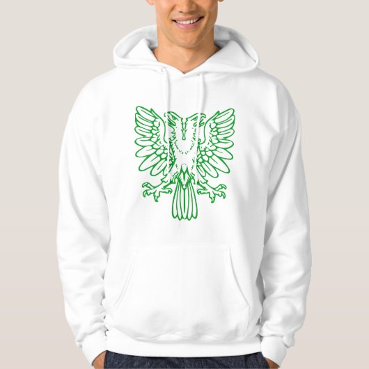 Zwei gehärtete Adler - grüne Gras Hoodie (Vorderseite)