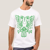 Zwei gehärtete Adler - grüne Gras T-Shirt (Vorderseite)