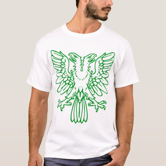 Zwei gehärtete Adler - grüne Gras T-Shirt (Vorderseite)