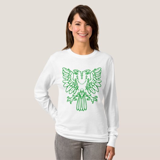Zwei gehärtete Adler - grüne Gras T-Shirt (Vorne ganz)