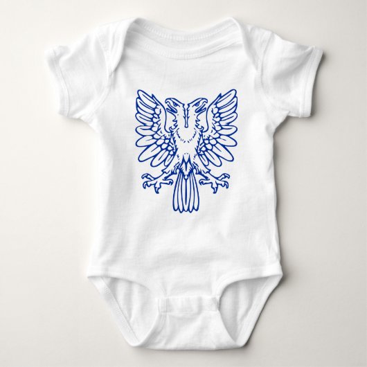 Zwei geheuerte Adler - Navy Blue Baby Strampler (Vorderseite)