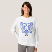 Zwei geheuerte Adler - Navy Blue T-Shirt (Vorne ganz)
