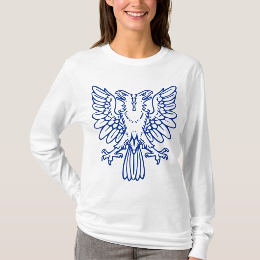 Zwei geheuerte Adler - Navy Blue T-Shirt (Vorderseite)