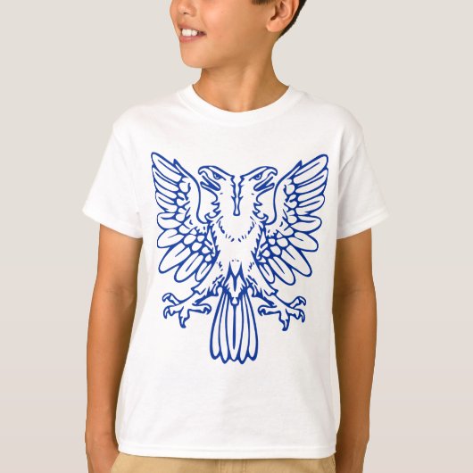 Zwei geheuerte Adler - Navy Blue T-Shirt (Vorderseite)