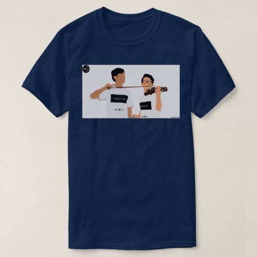 zwei Geigen T-Shirt (Design vorne)