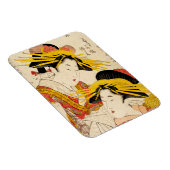 Zwei Geisha Fine Art Magnet (Rechte Seite)