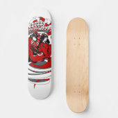 Zwei Geishas mit Grafikdesign Skateboard (Vorderseite)