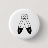 Zwei-Geist-Flagge Button (Vorderseite)