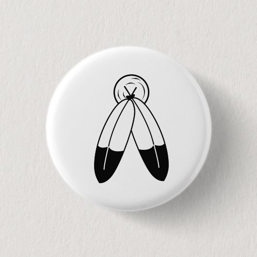 Zwei-Geist-Flagge Button (Vorderseite)