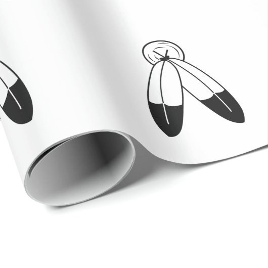 Zwei-Geist-Flagge Geschenkpapier (Rolleneckpunkt)