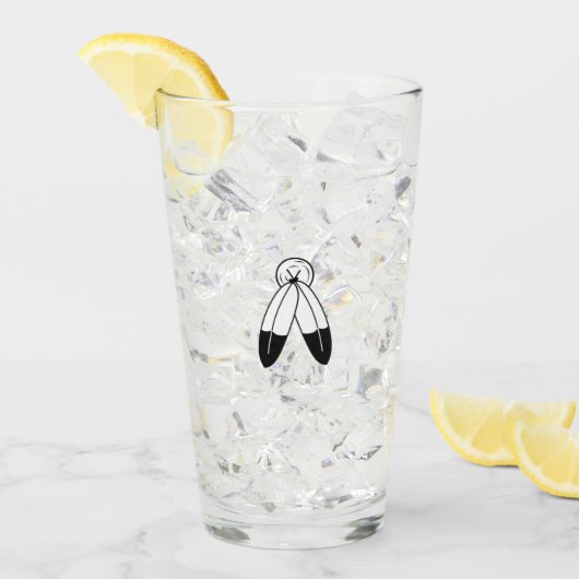 Zwei-Geist-Flagge Glas (Vorderseite Ice)