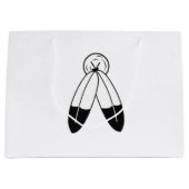 Zwei-Geist-Flagge Große Geschenktüte (Vorderseite)