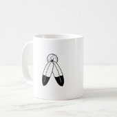 Zwei-Geist-Flagge Kaffeetasse (Vorderseite Links)