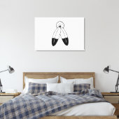 Zwei-Geist-Flagge Leinwanddruck (Insitu (Schlafzimmer))