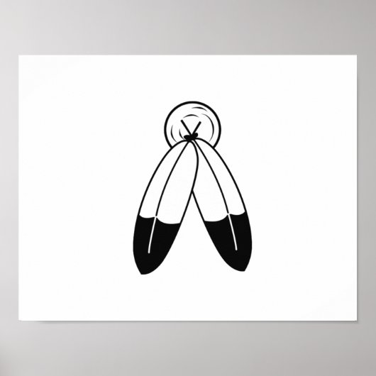 Zwei-Geist-Flagge Poster (Vorne)