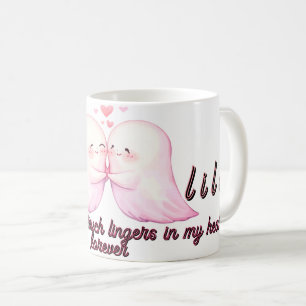 Zwei Geist in der Liebe Niedlich Spooky Fantasy Ha Kaffeetasse