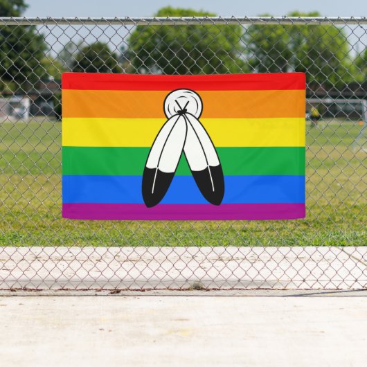 Zwei-Geist-LGBTQ+-Flag Banner (Insitu)