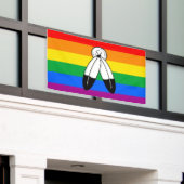 Zwei-Geist-LGBTQ+-Flag Banner (Äußeres Gebäude)
