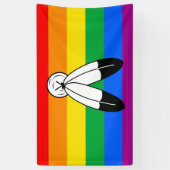 Zwei-Geist-LGBTQ+-Flag Banner (Vertikal)