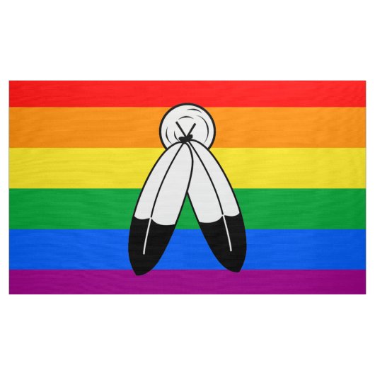 Zwei-Geist-LGBTQ+-Flag Stoff (Yard (91,4 cm))