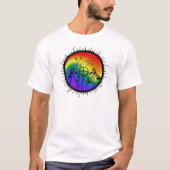 Zwei-Geist Regenbogen-Strudel-Entwurf T-Shirt (Vorderseite)