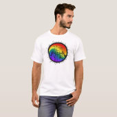 Zwei-Geist Regenbogen-Strudel-Entwurf T-Shirt (Vorne ganz)