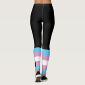 Zwei-Geist-Trans-Pride-Flagge Leggings (Rückseite)