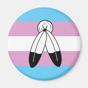 Zwei-Geist-Trans-Pride-Flagge Magnet