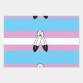 Zwei-Geist-Trans-Stolperflagge Geschenkpapier Set (Vorderseite)