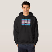 Zwei-Geist-Trans-Stolperflagge Hoodie (Vorne ganz)