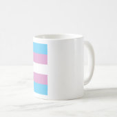 Zwei-Geist-Trans-Stolperflagge Kaffeetasse (VorderseiteRechts)