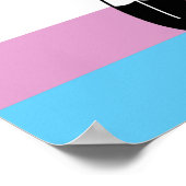 Zwei-Geist-Trans-Stolperflagge Poster (Ecke)