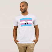 Zwei-Geist-Trans-Stolperflagge T-Shirt (Vorne ganz)