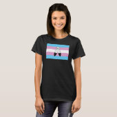 Zwei-Geist-Trans-Stolperflagge T-Shirt (Vorne ganz)