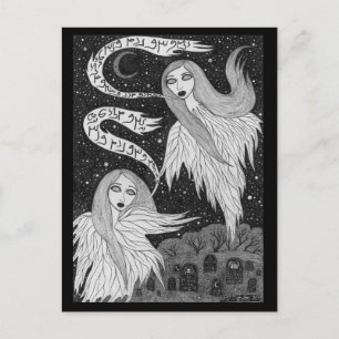 Zwei Geisterpostkarten Postkarte