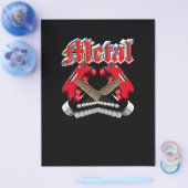 Zwei gekreuzte Gitarren Flyer (Einzeln)