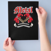 Zwei gekreuzte Gitarren Flyer (Hand)