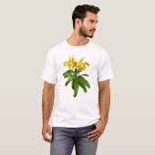 Zwei gelbe Frauenschuh Orchideen T-Shirt (Vorne ganz)
