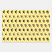 zwei gelbe Küken, Ostern Geschenkpapier Set (Vorderseite 3)