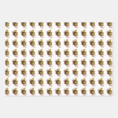 zwei gelbe Küken, Ostern Geschenkpapier Set (Vorderseite 2)