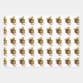 zwei gelbe Küken, Ostern Geschenkpapier Set (Vorderseite)