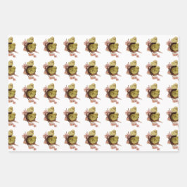 zwei gelbe Küken, Ostern Geschenkpapier Set