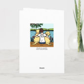 Zwei gelbe Labradoren und Mama Karte (Rückseite)