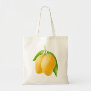 Zwei gelbe Mango-Früchte Tragetasche