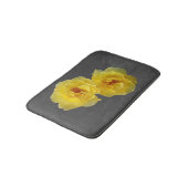 Zwei gelbe Rosen Badematte (Schrägansicht)